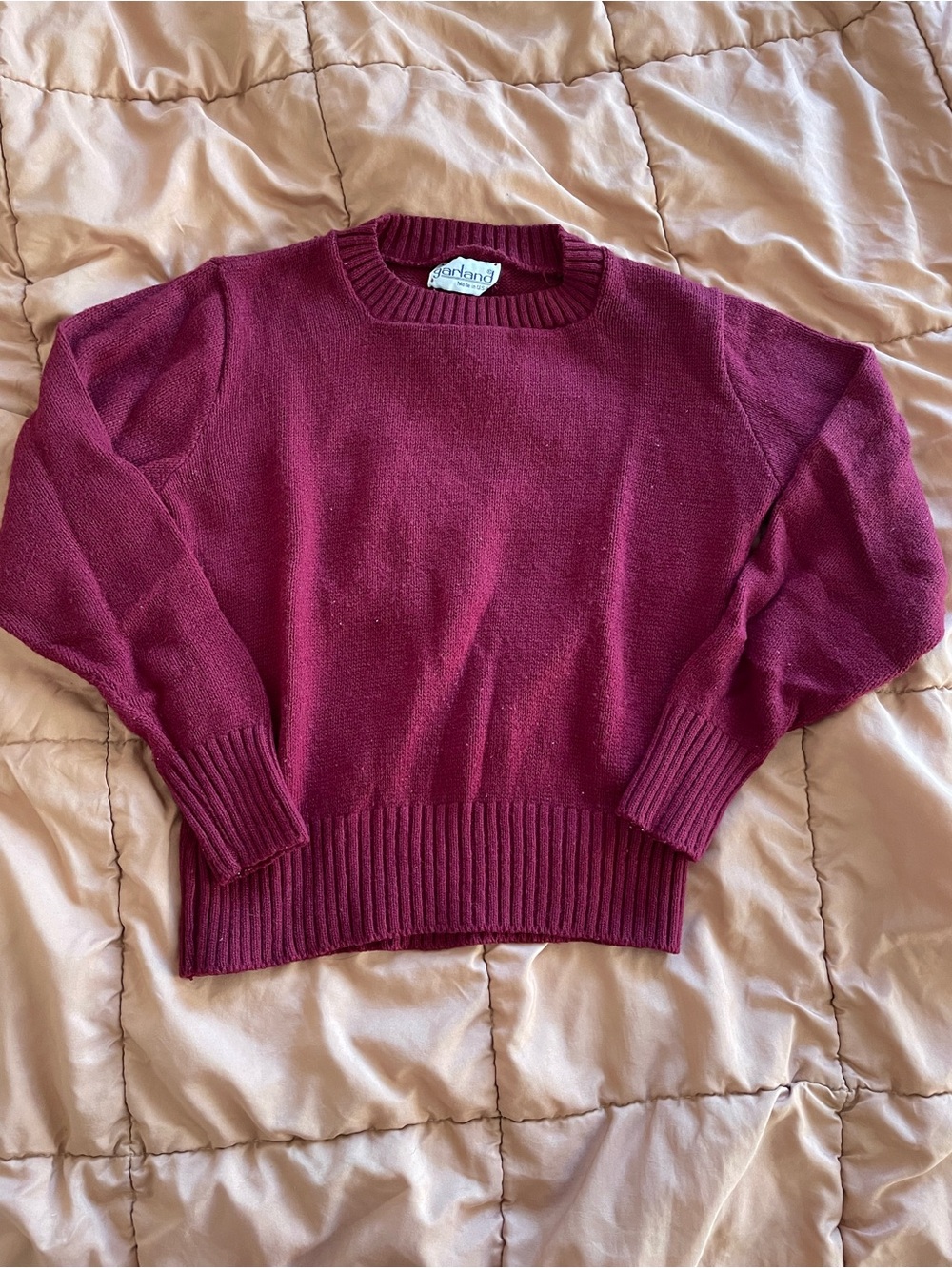 Women's Maroon Crewneck Sweater